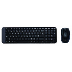 Logitech Wireless Combo MK220, Keyboard & Mouse, USB, US INT'L EER, Retail